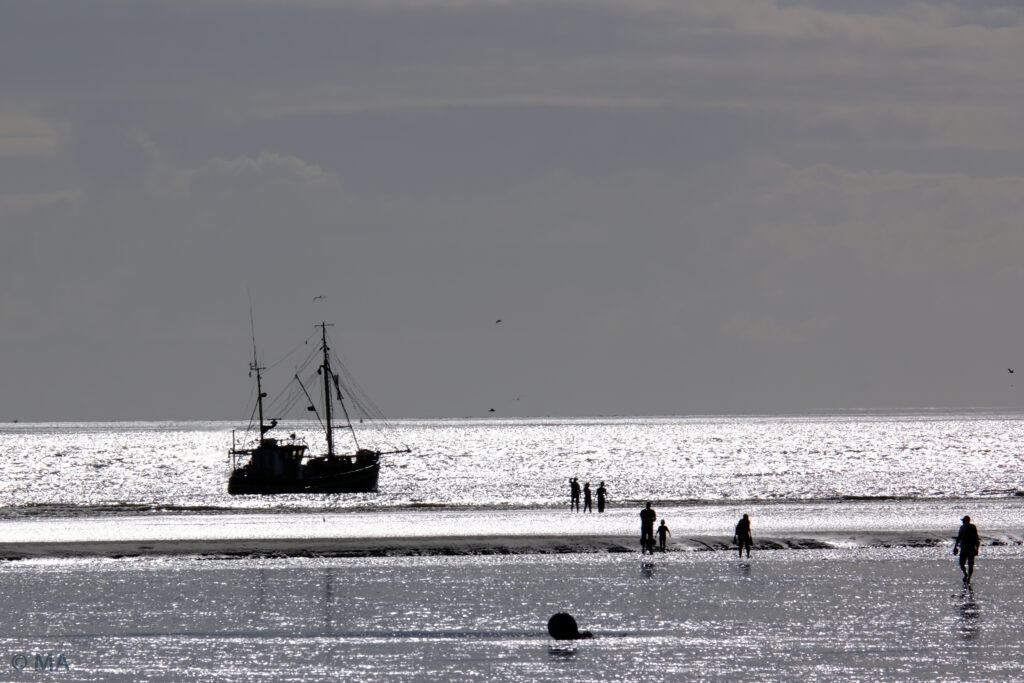 Fischer an der Nordsee